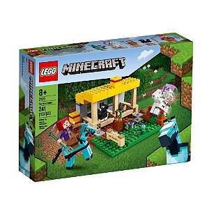 Lego Minecaft 241 Peças Estabulo De Cavalo 21171