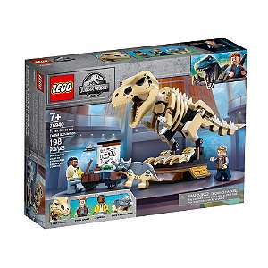 Lego Jurassic Word 198 Peças Exposição de Fóssil do Dinossauro T-Rex 76940