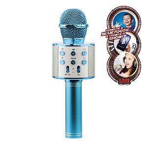 Microfone Infantil Karaokê Show De Bluetooth Toyng Azul