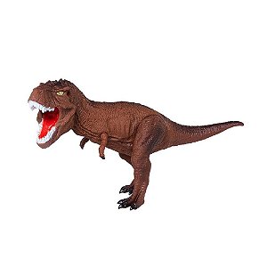 Dinossauro Toyng com Som, Luz e Fumaça T-Rex 15cm - Pequenos Travessos