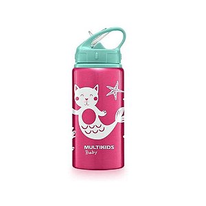 Garrafinha de Aluminio 500ml Multikids Baby Refresh Rosa 12+