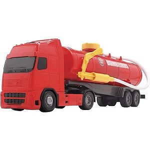 Caminhão De Bombeiro Voyager Lança Água  Roma Vermelho