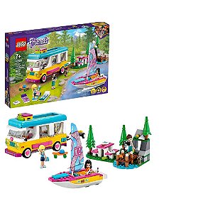 Lego Friends Trailer e Barco à Vela na Floresta 487 Peças 41681
