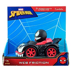 Veículo Homem Aranha Fricção Candide Venom