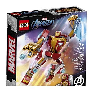 Lego Avengers Armadura Robô Do Homem De Ferro 130 Pçs 76203
