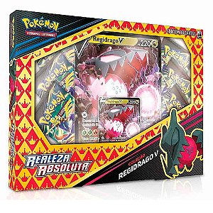 Box Pokémon Realeza Absoluta Copag Coleção Regidrago V