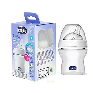 Mamadeira Step Up 150ml Chicco Cinza 0m+ Fluxo Normal