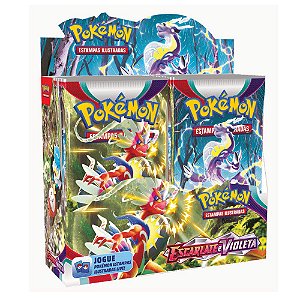 Box Booster Pokémon Copag Escarlate e Violeta 36 Pacotes