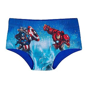 Sunga Infantil Marvel Avengers Tip Top Azul