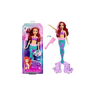 Boneca Pequena Sereia Disney Princesas Mattel Color Splash Ariel