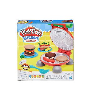 Massa De Modelar Kitchen Hasbro Festa Do Hambúrguer Play-Doh 5 Potes