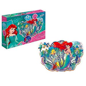 Quebra-Cabeça Ariel Disney Princesas Xalingo 60 Peças
