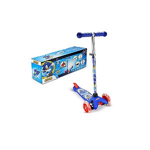 Patinete Infantil 3 Rodas Com Led BBR Toys Sonic
