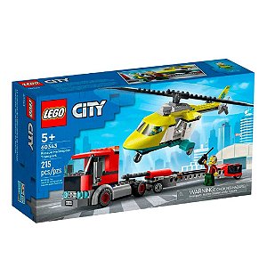 Lego City  Helicóptero de salvamento 215 Peças 60343