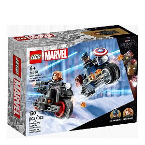 Lego Moto Viúva Negra E Capitão América 130 Peças 76260