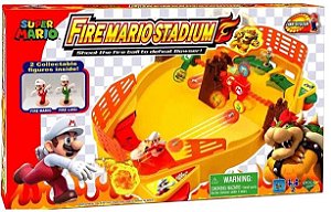 Super Mario Epoch Fire Mario Stadium Com 2 Figuras