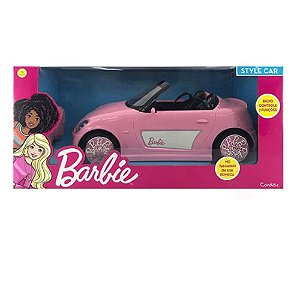 Carrinho De Controle Remoto Beuty Pilot Barbie 3 Funções Candide - 1835