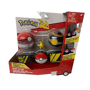 Kit Pokemon Articulado E Pokebola Brinquedo Montar Crianças