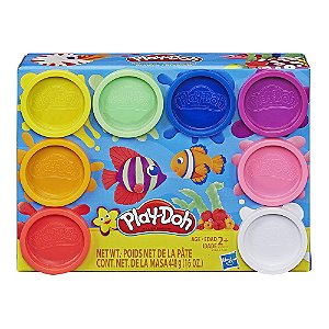 Massa de Modelar Hasbro 8 Potes Clássicos Play-Doh