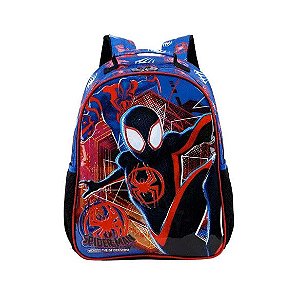 Mochila De Costas Homem Aranha Xeryus 11682 Azul R2 Tam 16