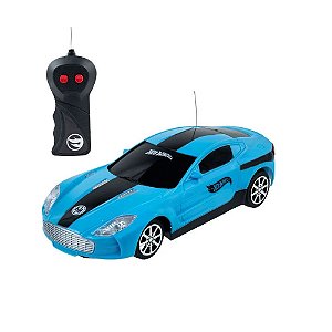 Carro De Controle Remoto Candide Hot Wheels Dreamer 3 Funcões Azul