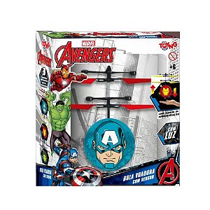Bolinha Voadora Com Sensor de Mão Avengers Toyng Capitão América