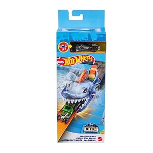 Pista Hotwheels Lançador Tubarão Com Carrinho Mattel