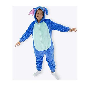 Pijama Macacão Infantil Zona Criativa Stitch 7 a 8 Anos