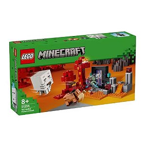 Lego Minecraft Emboscada No Portal Nether 325 Peças 21255