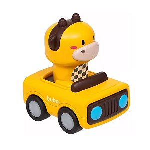 Carrinho De Brinquedos Animal Racing Amarelo Buba