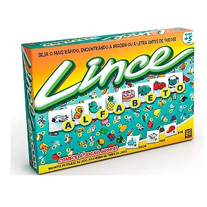 Jogo De Tabuleiro Lince Alfabeto Grow