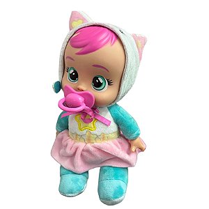 Bonecas Cry Babies Tiny Cuddles Gatinha 24cm Multikids