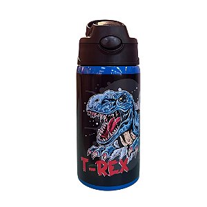 Garrafa Aço Inox Infantil Dino T rex Luxcel