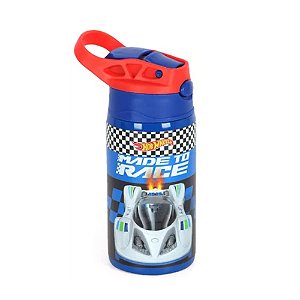 Garrafa Aço Inox Infantil Hotwheels Luxcel