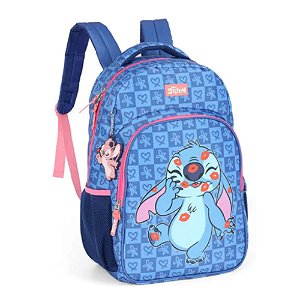 Mochila De Costas Luxcel Stitch Azul