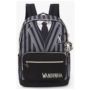 Mochila De Costas Escolar Wandinha Preta Luxcel