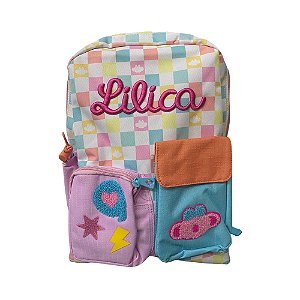 Mochila De Costas Com Estojo Pacific Lilica Repilica