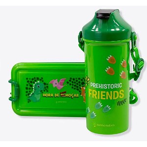 Kit Lunch Box Lacheira E Garrafa Dino Zona Criativa