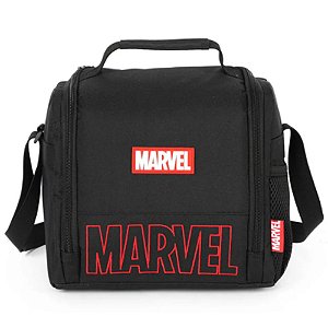 Lancheira Térmica Escolar Marvel Luxcel Preta