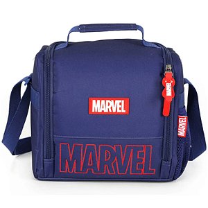 Lancheira Térmica Escolar Marvel Luxcel Azul