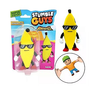 Boneco Stumble Guys Monsterflex Estica Banana Guy