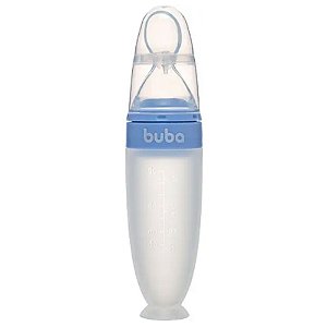 Colher Dosadora De Leite Com Ventosa Buba Azul