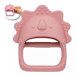 Mordedor Mãozinha Em Silicone Buba Rosa