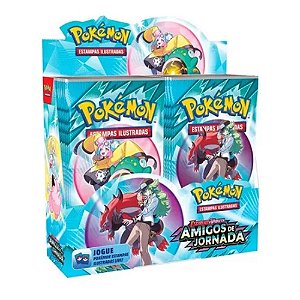 01 Pacote Booster Pokémon Copag Amigos da Jornada 6 Cartas