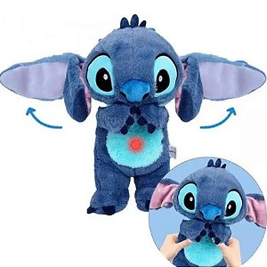 Pelucia Stitch Mexe a Orelha Peek a Boo Boneco Disney