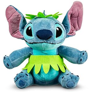 Pelúcia Stitch Hula Hula com Luz e Som 30cm Multikids