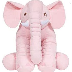 Almofada Elefante Gigante 60 Cm Azul Rosa