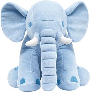 Almofada Elefante Gigante 60 Cm Azul Buba