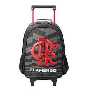 Mochila Com Rodinhas Flamengo Preta Xeryus 13550
