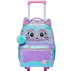 Mochila Carrinho Pack Me Cat Pacific Paete Azul